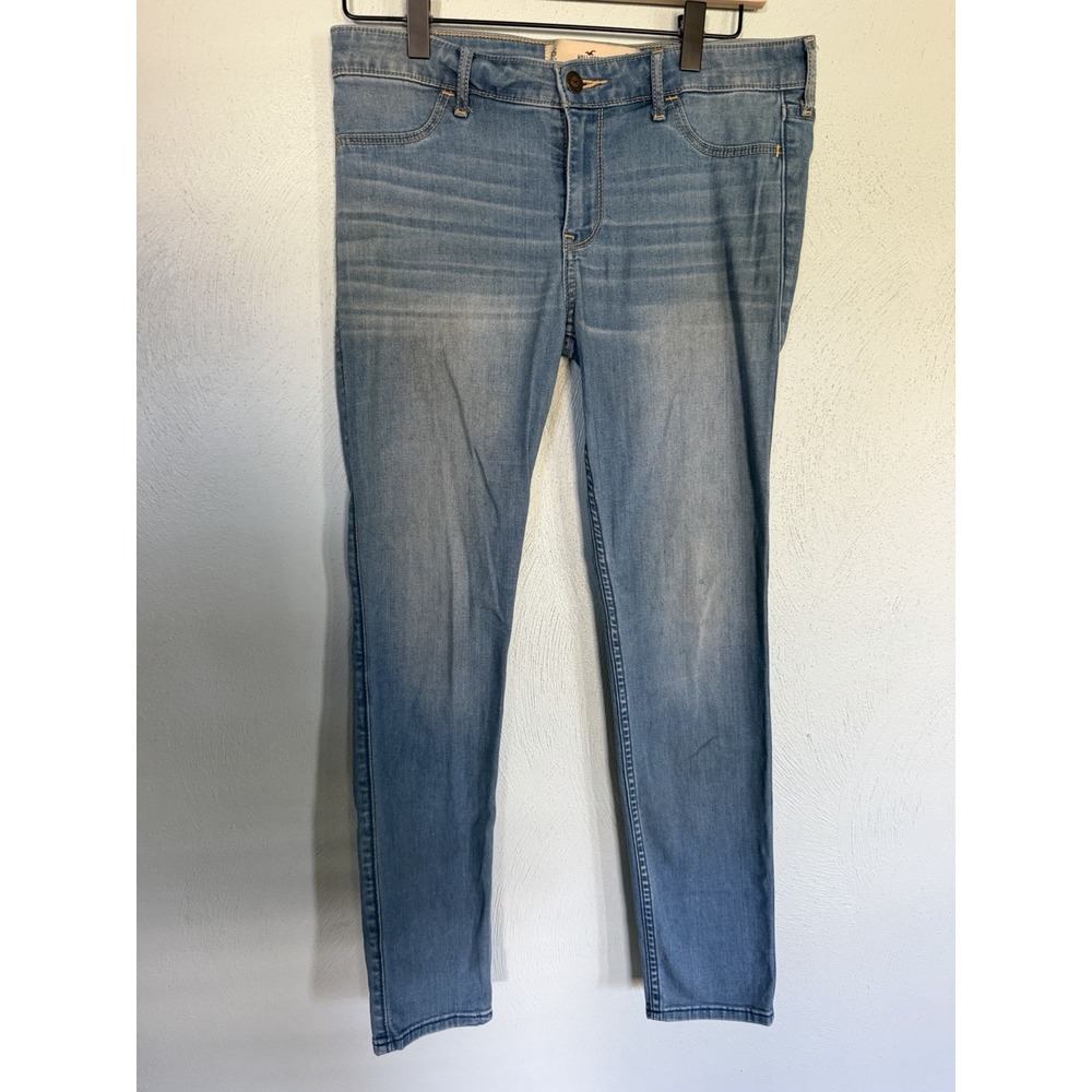 Hollister Light Wash Skinny Jegging Jeans Slim Tapered 9S W29 L27 Blue